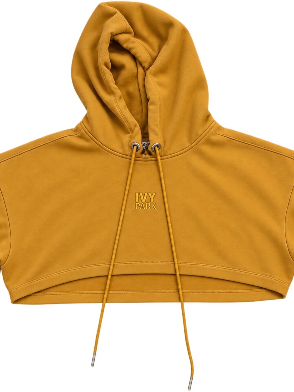 IVY PARK Mustard Cropped Hoodie